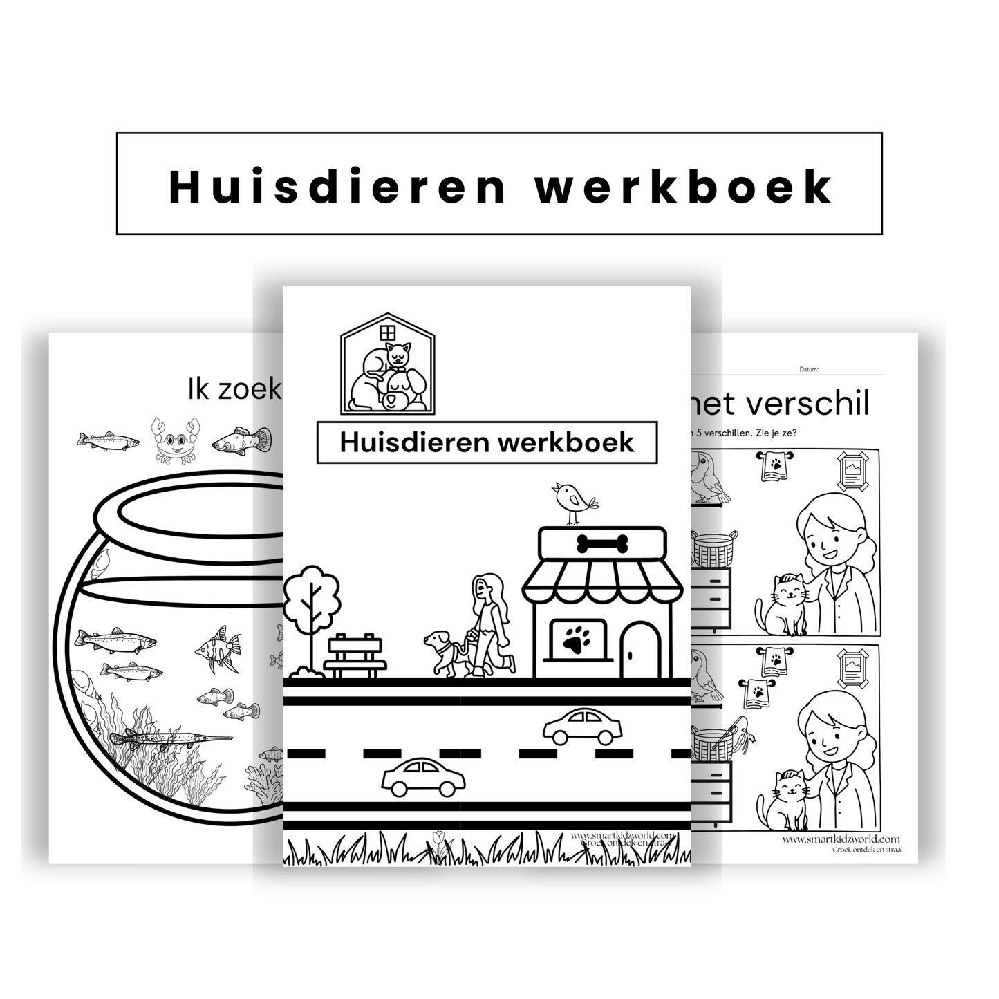 🐶 Huisdieren Werkboek - PDF