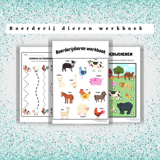 Boerderij dieren werkboek PDF