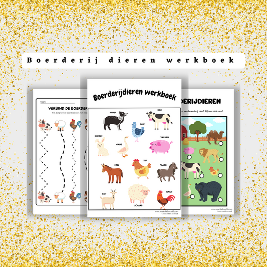 Boerderij dieren werkboek