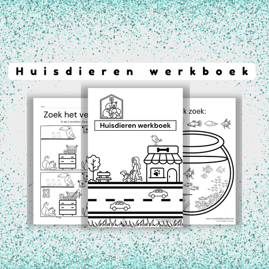 🐾 Huisdieren Werkboekje (PDF) – 33 leerzame werkbladen voor in de klas!