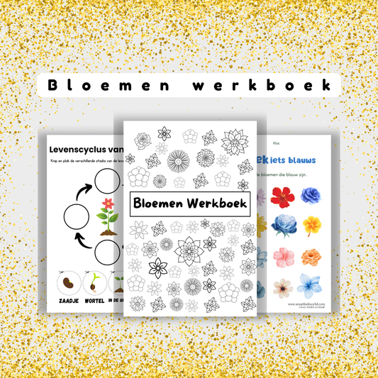 🌼 Bloemen Werkboek – Spelenderwijs leren met de natuur!