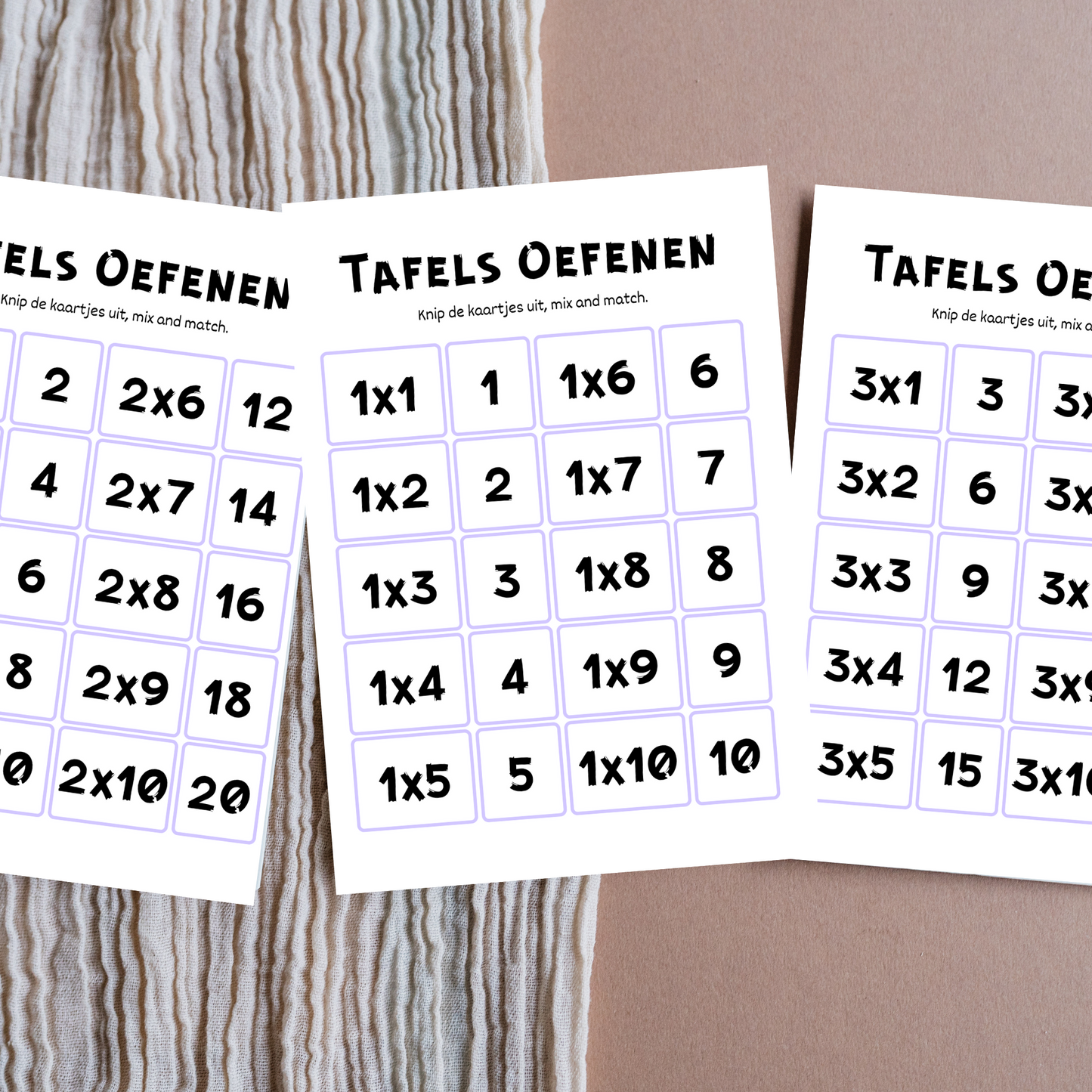 Tafels leren is Kinderspel! - Pakket - Printable
