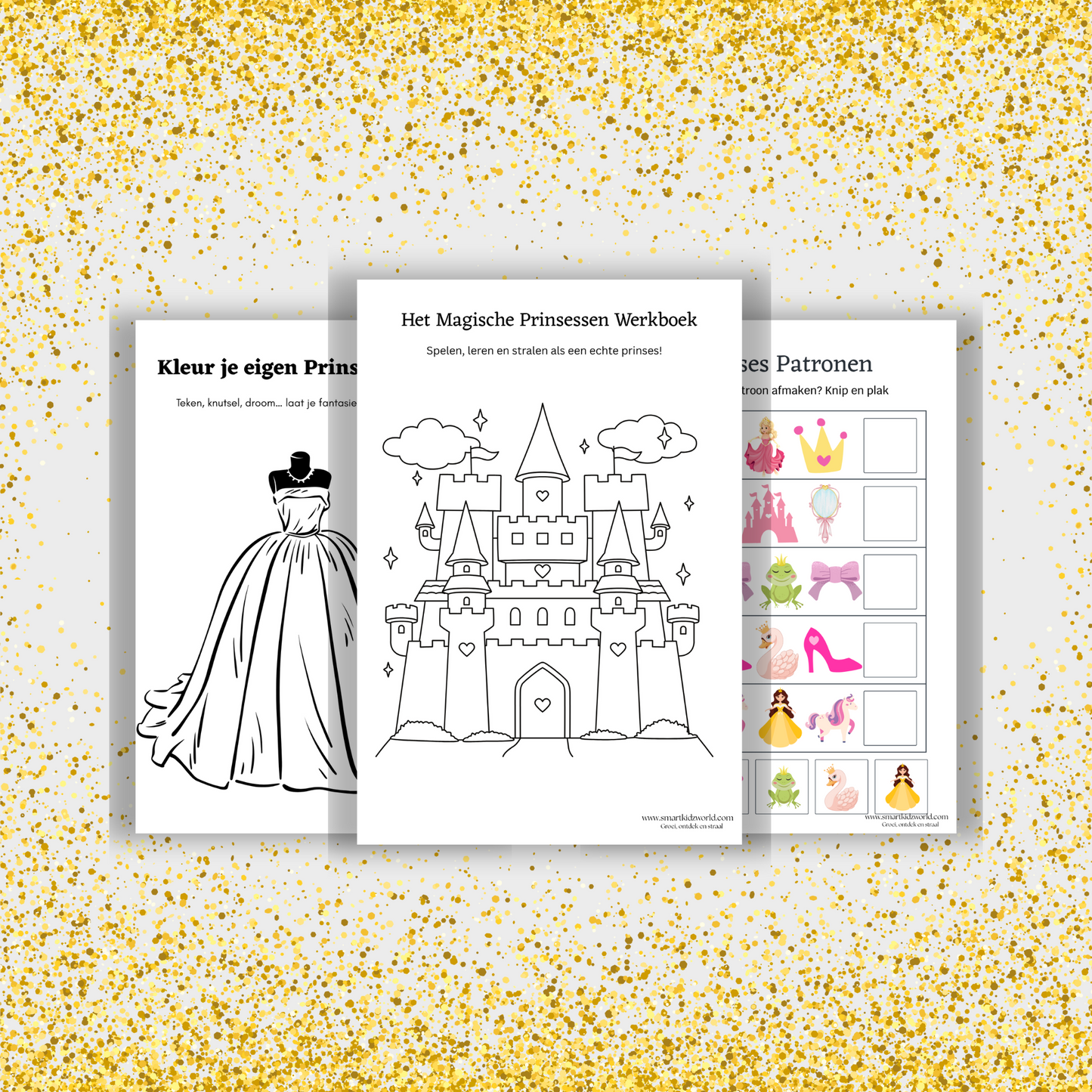 👑 Prinsessen Werkboek – Spelen, Leren & Dromen!