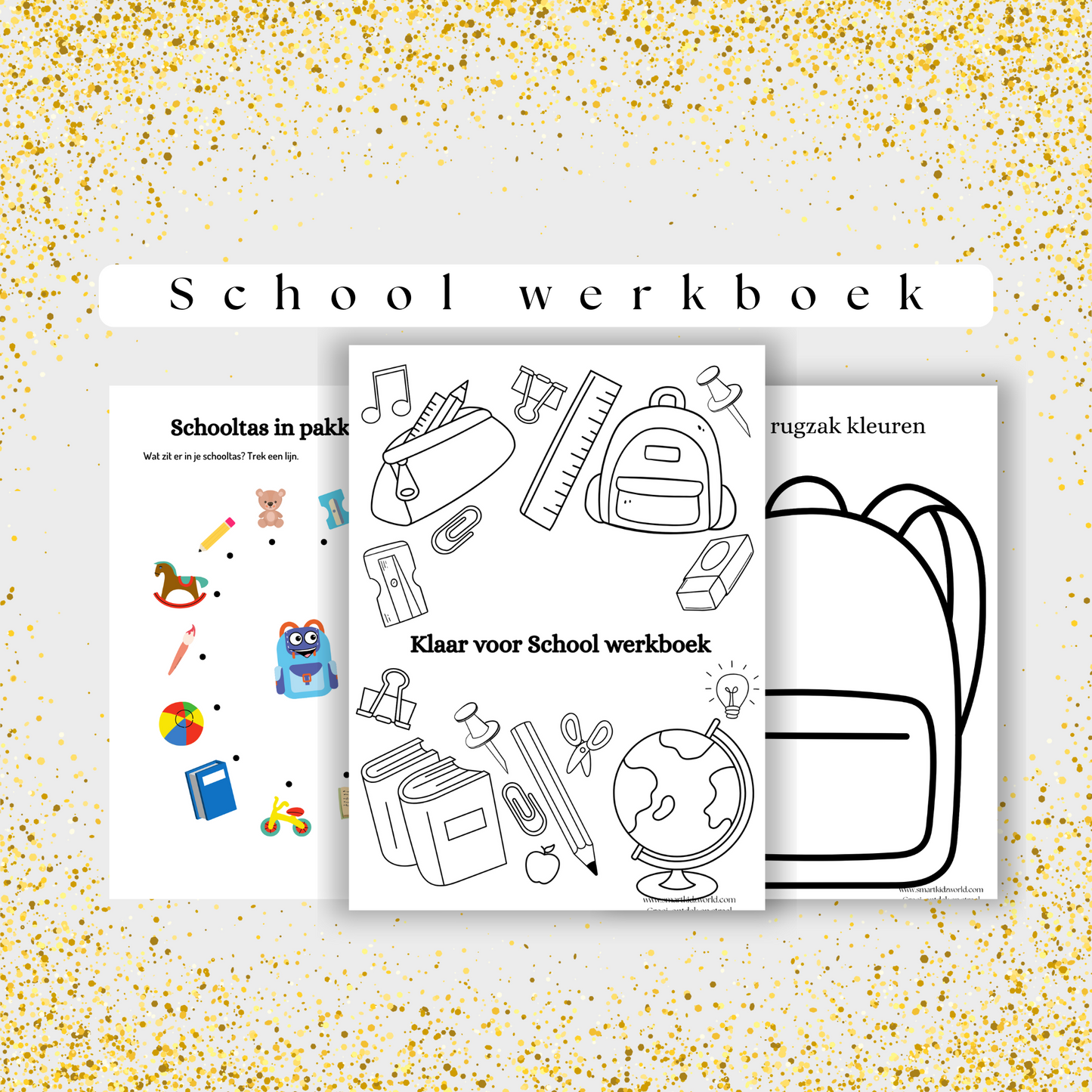 Mijn Eerste Schoolwerkboek – Leren, kleuren en ontdekken