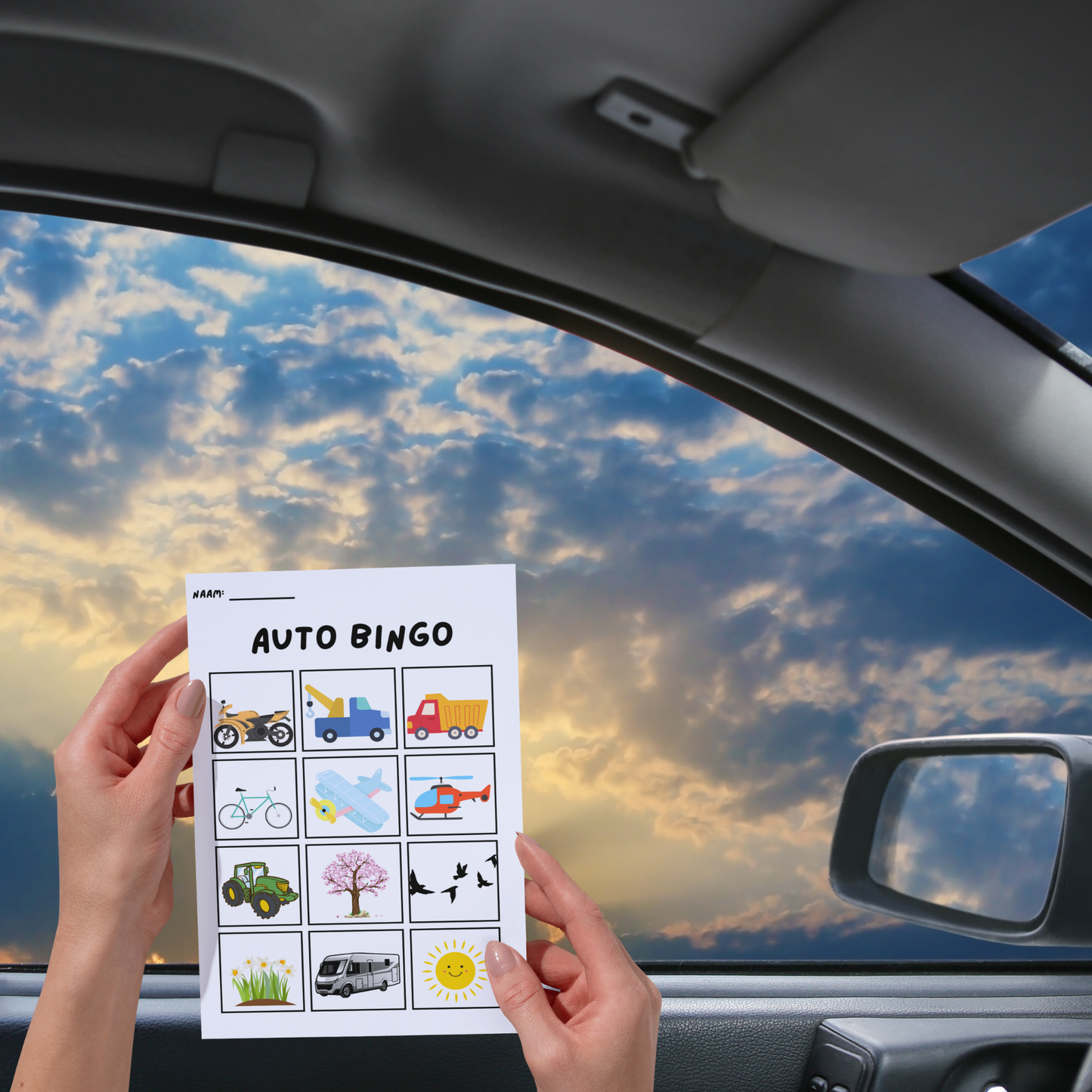 Auto Bingo: Speel en Kijk Goed Rond - Pakket - Printable