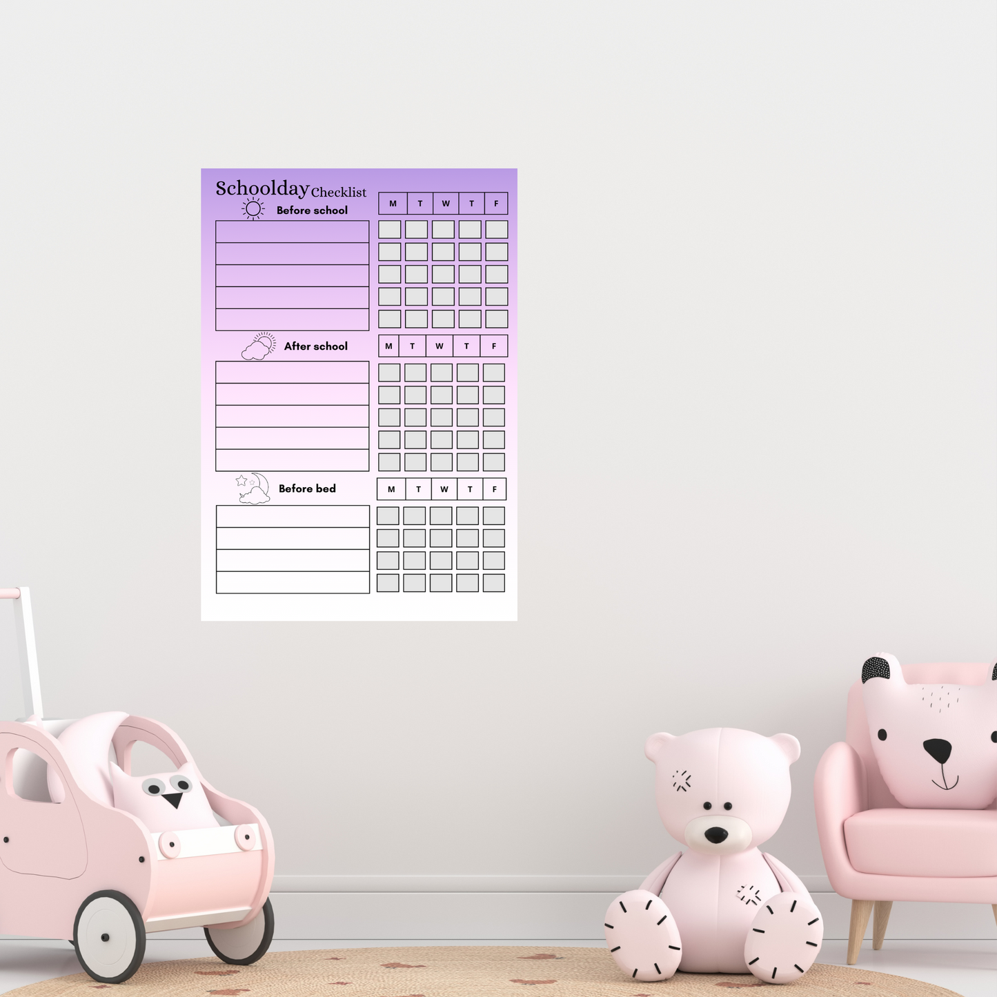 Mijn Dagplanner: Structuur en Plezier één! - Pakket - Printable