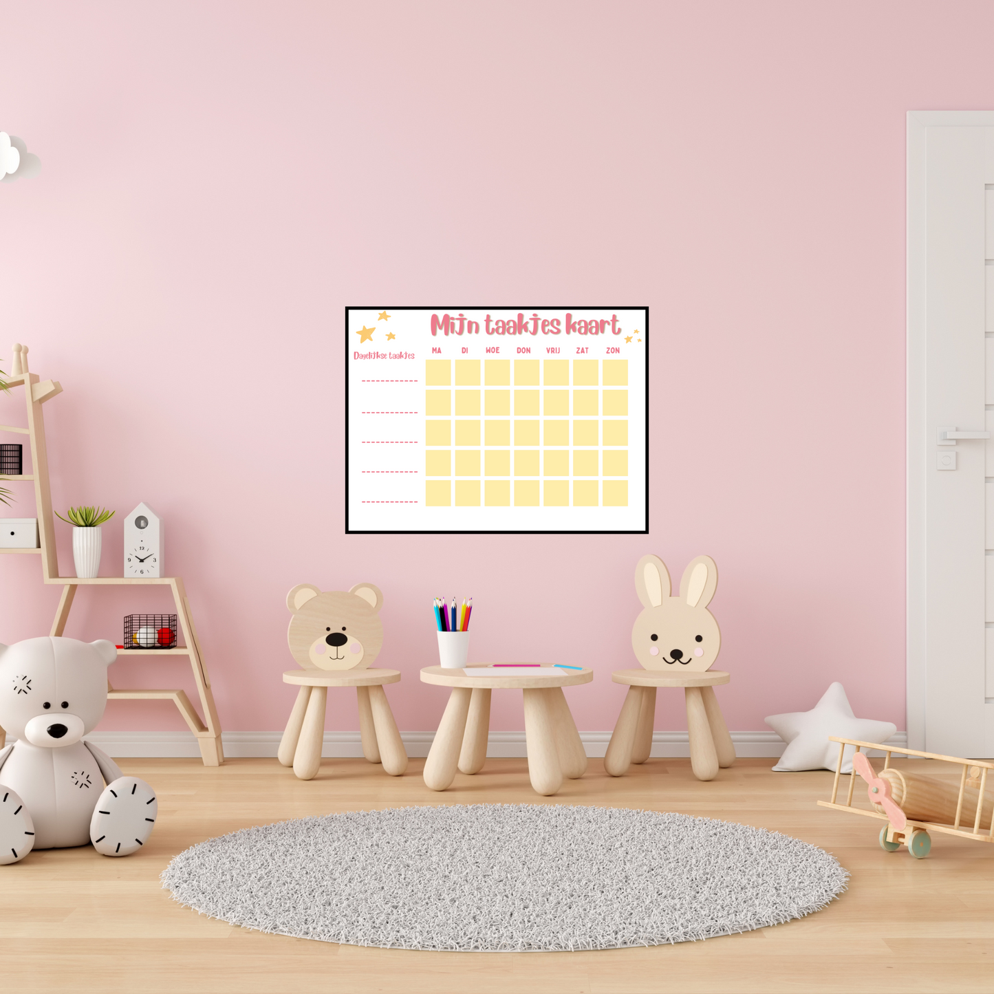 Mijn Taakjes Kaart- Printable