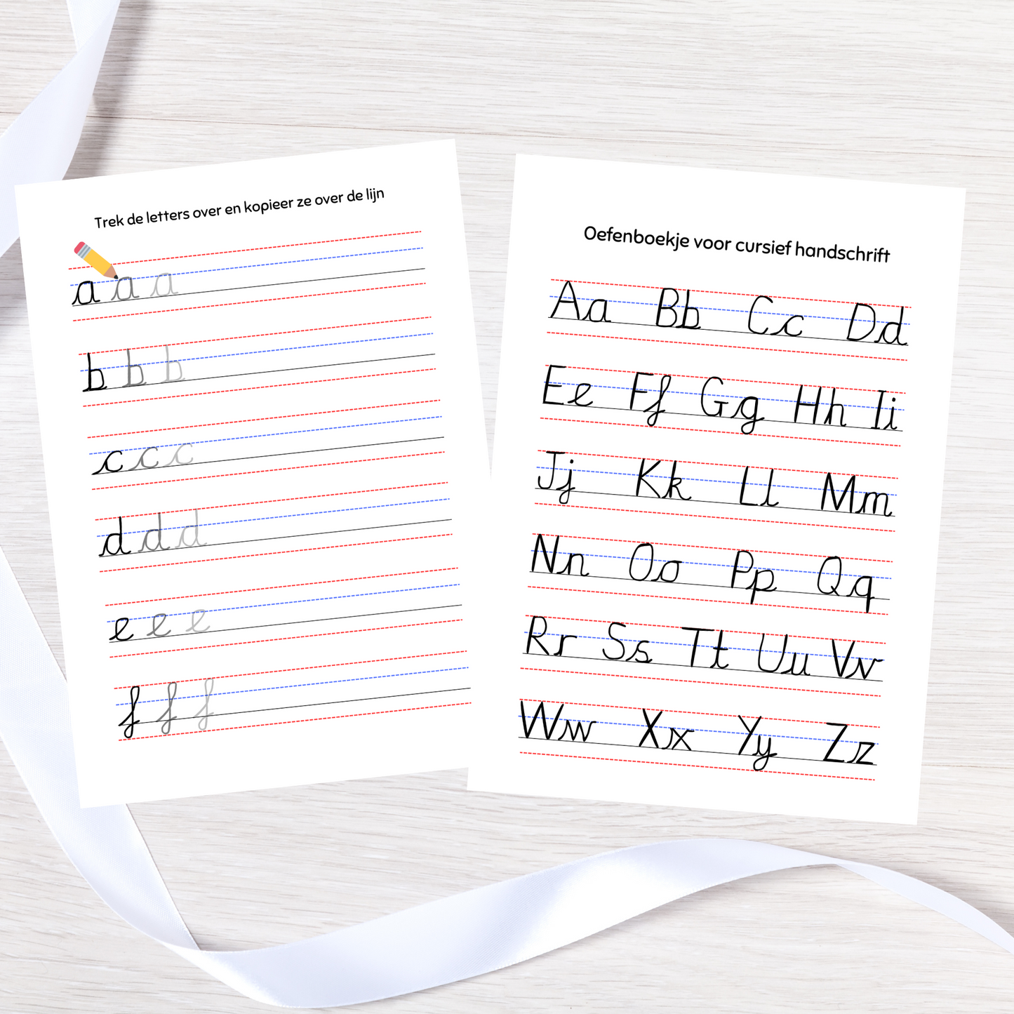 Schrijf mee in sierlijke letters!