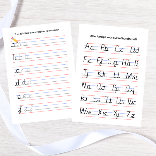 Schrijf mee in sierlijke letters!