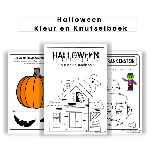 🎃 Halloween Kleur- en Knutselboek – PDF 🎃